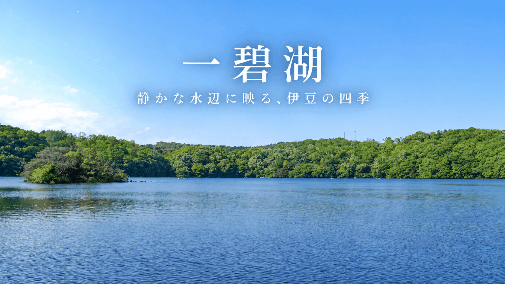 一碧湖|湖畔の緑と静かな水辺を楽しむ、“伊豆の瞳”
