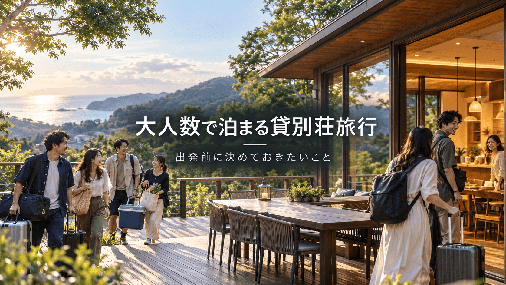 大人数で泊まる貸別荘旅行の準備|みんなが気持ちよく過ごすために決めておきたいこと